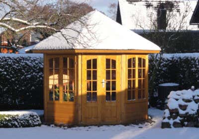 Wintergarten im Pavillon: Palmen statt Eis und Schnee