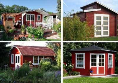 Mut zur Farbe: Die schönsten Gartenhäuser in Schwedenrot in unserer Bilderreihe